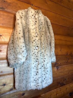 Vintage Faux Fur Coat M, Tradition by Sears